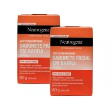 Kit 02 Sabonetes Facial Neutrogena Deep Clean 80g