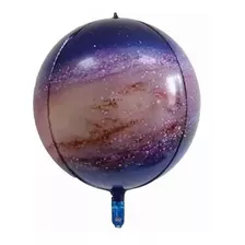 Kit 5 Balao Metalizado Bola Globo Galaxia 4d