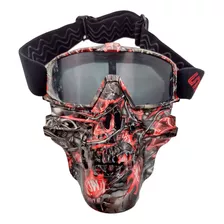 Goggles Con Mascara Skull Intercambiable