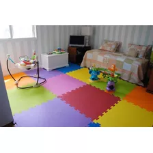 Kit 20 Tapetes Infantil Emborrachado 50x50 10mm Tatame Eva