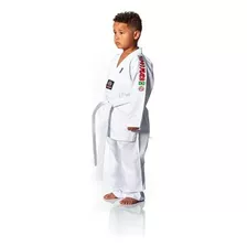 Dobok Taekwondo Infantil Start Gola Branca Com Faixa Shiroi