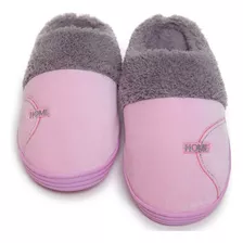 Pantufa/chinelo Soft Home Feminino Plush Quentinho Coton Day