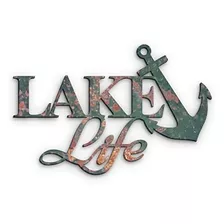 Poem Studio Lake Life Con Anclaje Con Efecto Envejecido, Óxi