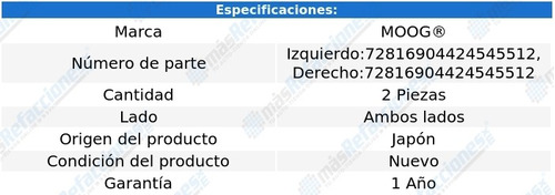 Par De Terminales Exteriores 3000gt De 1991 A 1999 Moog Foto 2