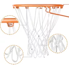 Cesta De Basquete Aro Reforçado Com Chuá E Presilhas 45cm