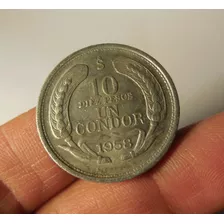 Moneda 10 Pesos, 1 Condor. Chile, 1958