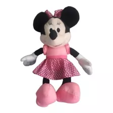 Boneca Minie Em Pelúcia 42cm Com Roupa Rosa Dia Da Criança