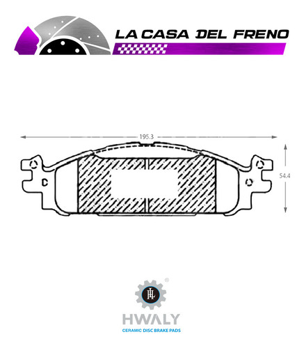 Pastilla De Freno Delantera Ford Taurus V 3.5 2010 C35pdedph Foto 3