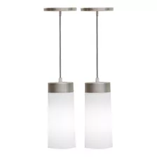 2 Pendente Lustre Veza Copo Luminária Alumínio Cone Promoção