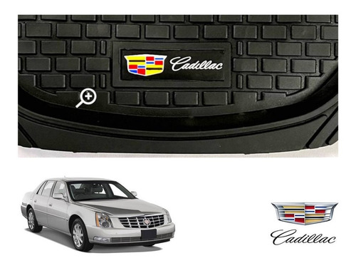 Tapetes 4pz Charola 3d Logo Cadillac Dts 2006 A 2010 2011 Foto 4