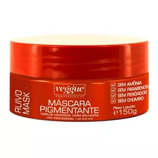 Máscara Tonalizante Cabelos Ruivos Veggue Profissional 150ml