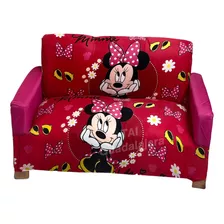 Sillon Infantil Doble De Personaje Niña / Niño Puffs Minnie