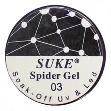 Spider Gel Profissional Teia De Aranha Estilo Elástico Suke Cor Preto Listrado