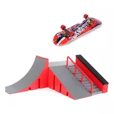 Kit Skateboard Rampa Para Skate De Dedo Brinquedo