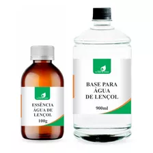 Kit 1 Base Pronta Água De Lençol 900ml + 1 Essência 100ml 