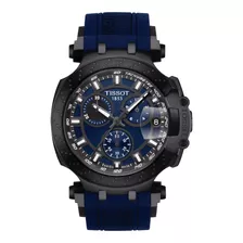 Relógio Masculino De Silicone Azul Tissot T-race Chrono