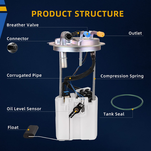 Dwvo Bomba De Combustible Compatible Con Chevy Tahoe Gmc Yuk Foto 3