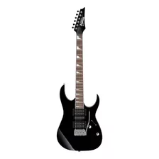 Guitarra Eléctrica Para Zurdo Ibanez Rg Gio Grg170dx De Álamo Black Night Con Diapasón De Amaranto