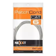 Cable De Red Utp Patch Cord Nexxt Cat6 Certificado 3 Pies