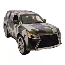 Carrinho Lexus Miniatura Ferro Coleção Camuflado Abre Portas