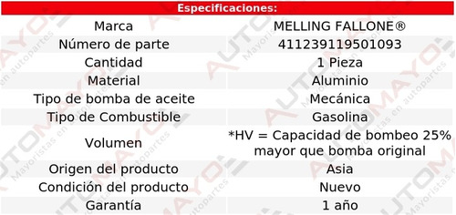 (1) Bomba Aceite Hv Kingswood 8 Cil 6.7l Chevrolet 1961 Foto 2