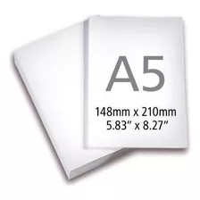 Papel Offset 75g Sulfite Branco A5 Offset 75gr 2000 Folhas