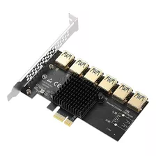 Adaptador Oro Pcie 1 A 6 Usb 3.0 Multiplicador Riser Minería