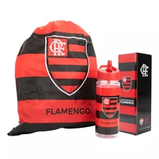 Garrafa Squeeze Mochila Academia Treino Flamengo Oficial