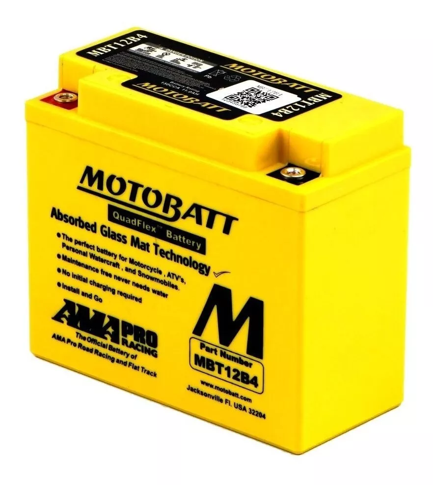 Bateria Motobatt Yt12b-bs Fazer 600 Yamaha Xj6 N Gel Mbt12b4