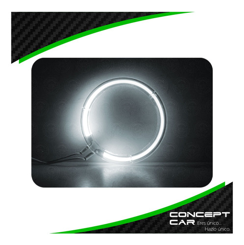 Ojo De Angel Aro Luz Neon Para Faros Tipo Bmw Azul 9cm Foto 4