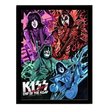 Quadro Decorativo Kiss End Of The Road Poster Arte 33x43cm