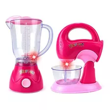 Kit Brinquedo De Cozinha Liquidificador E Batedeira Som/luz