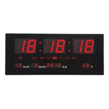 Reloj Digital De Pared Led Fecha Y Temperatura Tl151