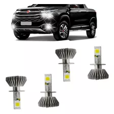 Kit 2 Pares Lâmpada Super Led H1 H7 Headlight 30w 12v