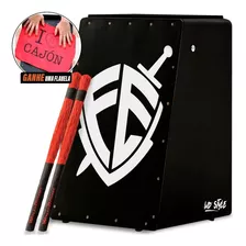 Cajón Eletroacústico Inclinado Wd - Black | 01 Vassourinha 