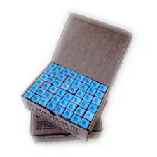 Para Bilhar/ Sinuca/ Snooker Giz Azul Caixa Com 48 Unidades