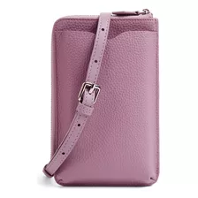 Bolso Bandolera De Hombro Piel Genuina Mujer Porta Celular