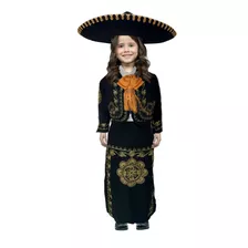 Traje De Charro Bordado Niña Fiesta Mexicana 97005