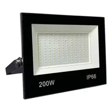 Refletor Led 200w Holofote Prova Dágua Ip66 Branco Frio