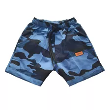 Short Camuflado De Algodón Rustico Con Bolsillo Niños Nene