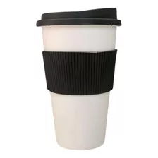 Vaso Térmico Tipo Starbucks Mug + Tapa + Faja 300 Ml Colores