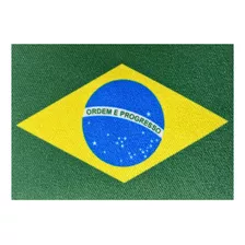 Aplique Termocolante - Bandeira Brasil 7x5 Cm 50 Unidades