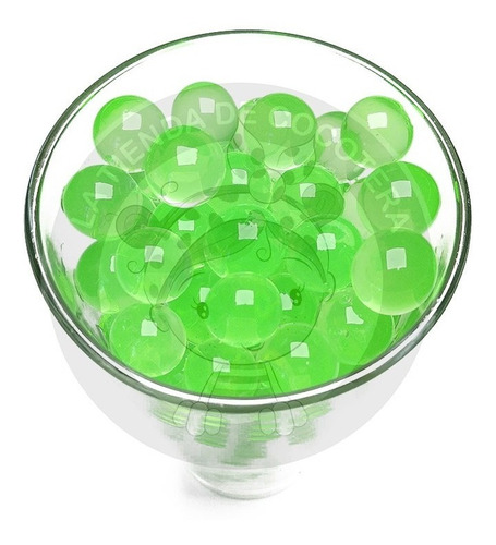 X 5 Sobres Hidrogel Color Verde (1000 Perlas)