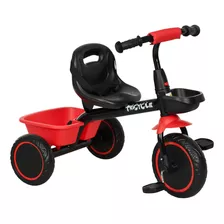 Qaba Triciclo Para Niños Pequeños De 2 A 5 Años Con Asie. Color Rojo