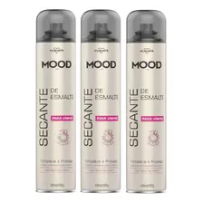 Mood Secante De Esmalte Para Unhas 400ml Kit 3un