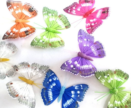 Mariposas Para Decorar Con Tutor Mariposa Decorativas X 10