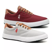 Kit 2 Tenis Masculino Sapatenis Polo Street Casual Sapato