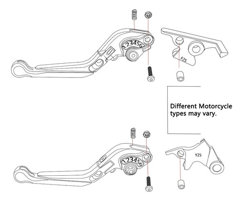 Palancas De Embrague De Freno, Kit De Agarre Para Bmw F650gs Foto 3