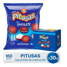 Caja Galletitas Pitusas Chocolate Mini Pack - Mejor Precio