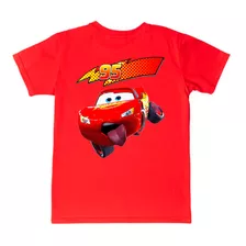 Camiseta Remera Algodon Cars Rayo Mcqueen En 3 Diseños 